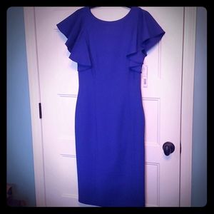Sexy & Professional Royal Blue Midi Dress